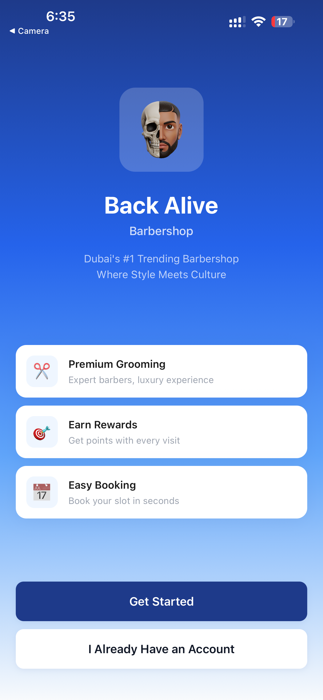 Back Alive Barbershop screenshot 1