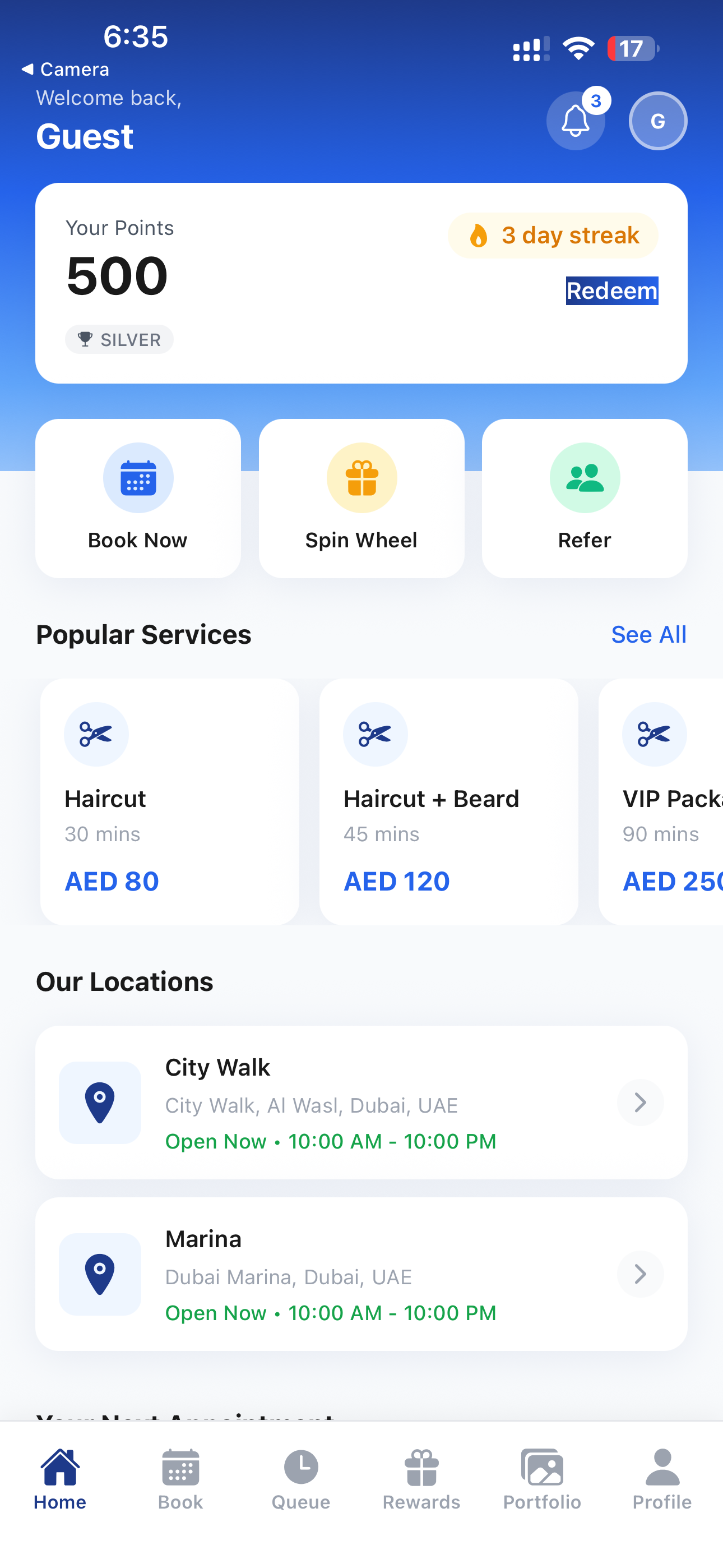 Back Alive Barbershop screenshot 2